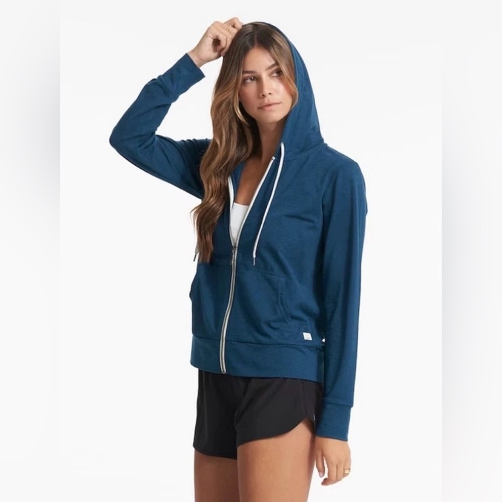 Vuori Halo TEAL Zip-Up Hoodie